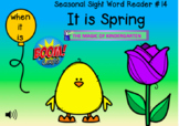 It is Spring~Seasonal Sight Word Reader #14 (Boom Cards)