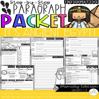 Preview of It's Ancient Egypt | Step by Step Paragraph Packet | Informational Writing