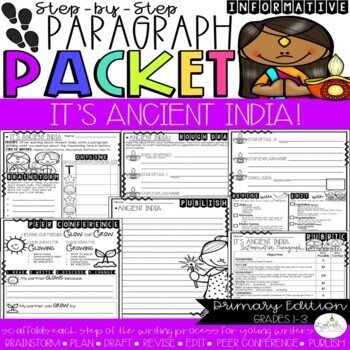 Preview of It's Ancient India | Step by Step Paragraph Packet | Informational Writing