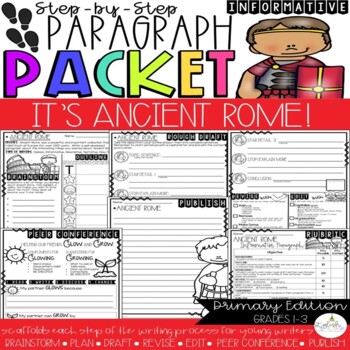 Preview of It's Ancient Rome | Step by Step Paragraph Packet | Informational Writing
