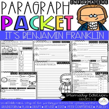 Preview of It's Benjamin Franklin | Biography Paragraph Packet | Informational Writing