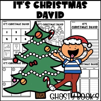 Preview of It's Christmas David Book Companion Writing Response Coloring Sequencing
