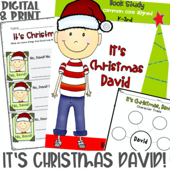 Preview of It's Christmas, David! Christmas Activities, Christmas Writing