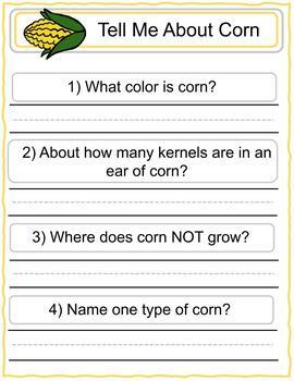 it's corn writing assignment