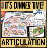 It's Dinner Time Articulation: A Speech Therapy Craft Acti