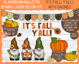 It's Fall, Y'all! Printable fall bulletin board with gnomes