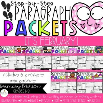 Preview of It's February Paragraph Packet BUNDLE | Paragraph Writing