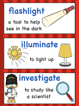 science vocabulary 1st grade by science and steam team tpt