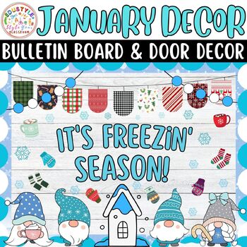 Preview of It's Freezin' Season!: January And New Year Bulletin Boards And Door Decor Kits