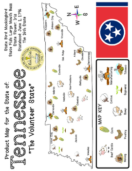 Natural Resources In Tennessee Map - Galina Christiane