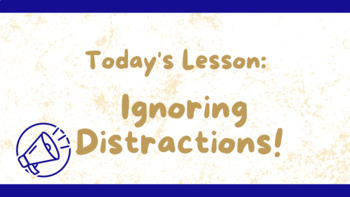 Preview of It's HOPE Storytime: Teach Young Students to Ignore Classroom Distractions!