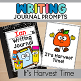 It's Harvest Time Preschool Journal Writing Prompts