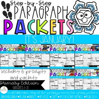 Preview of It's January Paragraph Packet BUNDLE | Paragraph Writing