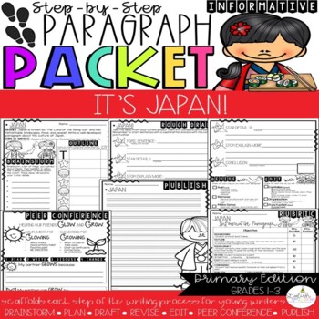 Preview of It's Japan | Step by Step Paragraph Packet | Informative Writing