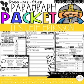 Preview of It's Leif Eriksson | Biography Paragraph Packet | Informational Writing