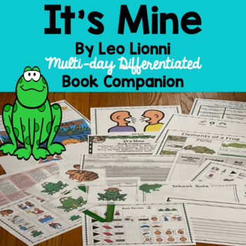 Preview of It's Mine by Leo Lionni, Book Companion: Tier Two Vocabulary, Story Grammar