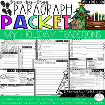Preview of My Favorite Holiday Tradition Paragraph Packet | Opinion Paragraph