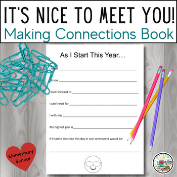 Preview of It's Nice to Meet You Begin the Year Activities Book