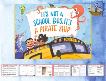 Preview of It's Not a School Bus, It's a Pirate Ship - Book Companion - 1st or 2nd