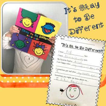 Preview of It's Okay to Be Different Activity- Celebrating Similarities and Differences