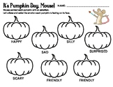 It's Pumpkin Day, Mouse: Activity Worksheet