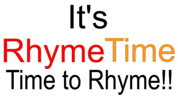 Preview of It's Rhyme Time: Introduction to Rhyming Words Google Slides Distance Learning
