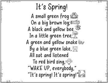 It's Spring (Pocket Chart Poem and Student Books) by Judy Tedards