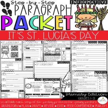 Preview of It's St. Lucia's Day | Step by Step Paragraph Packet | Informational Writing