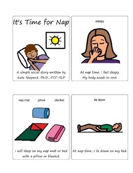 Preview of It's Time for Nap - A Social Story about Nap Time