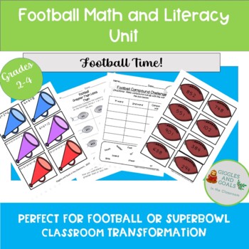 Preview of Football Room Transformation - Math, Reading, and Writing Resources