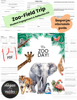 Preview of It's ZOO DAY!: An intermediate-grade student guide for a Field Trip to the Zoo
