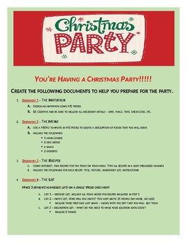 It's a Christmas Party! by JR4 | Teachers Pay Teachers