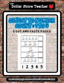 It's a Cowboy Thing - Count to 5 Cut & Paste Worksheets - 