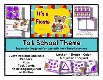 Preview of It's a Fiesta - Grow With Me Little Bear Tot School - 1 & 2 Year Old