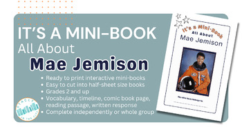 Preview of It's a Mini-Book! All About Mae Jemison