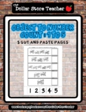 It's a Snow Day! - Count to 5 Cut & Paste Worksheets - 5 pages *s