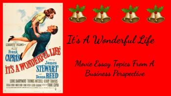 Preview of It's a Wonderful Life- Movie Essay Topics from a Business Perspective