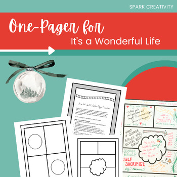 Preview of It's a Wonderful Life One-Pager Activity