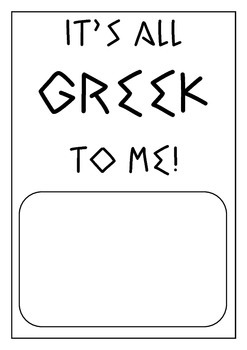 Preview of It's all Greek to me!