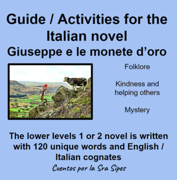 Preview of Italian 1+ CI Guide / Activities for the novel Giuseppe e le monete d'oro