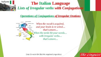 Preview of Italian 13 - Advanced - Irregular verb