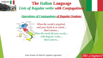 Preview of Italian 14 Advanced - are verb