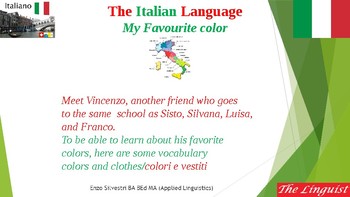 Preview of Italian 17 Advanced - Colori I