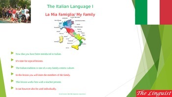 Preview of Italian 3 - Novice - Family I