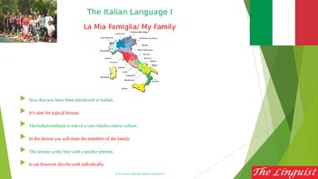 Preview of Italian 4 - Novice - Family II