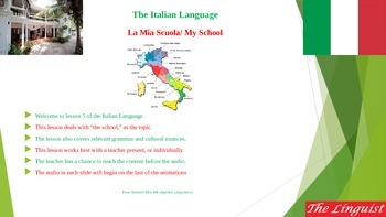 Preview of Italian 5 - Intermediate - School I
