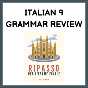 Preview of Italian 9 Grammar Review **