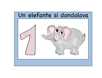 Preview of Italian Alphabet Animals EMERGENT READER | Un elefante si dondolava