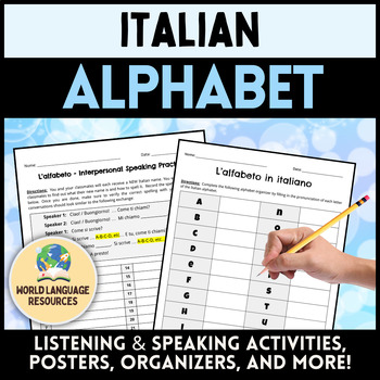 Preview of Italian Alphabet - L'alfabeto in italiano