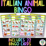 Italian Animal Bingo - Tombola - Italian Language Vocabula